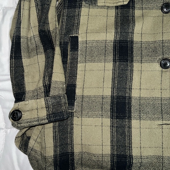 Plaid Button-Up Shacket - Picture 3 of 5